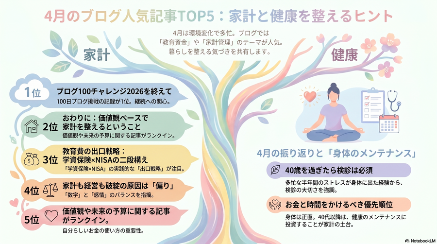 ４月のブログ・アクセスランキングTOP5！