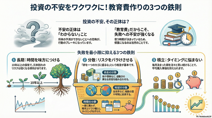 【始め方編】第2回： 長期投資の基本【長期・分散・積立】〜時間を味方にして不安をワクワクに変えるマインドセット〜